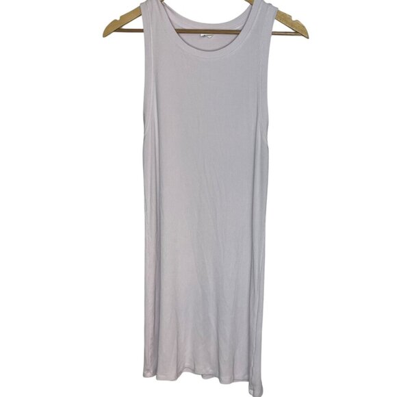 Wilfred Free Women's L Tank Top Dress Sleeveless Ribbed Pale Pink Summer‎ Casual - Picture 1 of 7